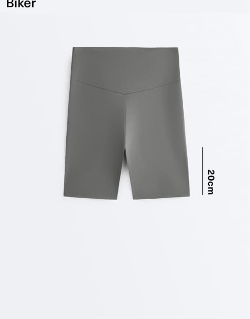 OYSHO – Comfortlux – Ljusgröna leggings med hög midja, 20cm, 6 av 7