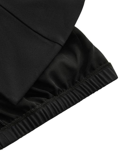 OYSHO Comfortlux long mandarin collar tank top in black, 7 of 7