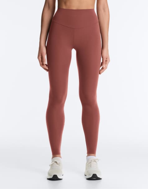 OYSHO – Comfortlux – Malvafärgade, ankellånga leggings med hög midja - view 1