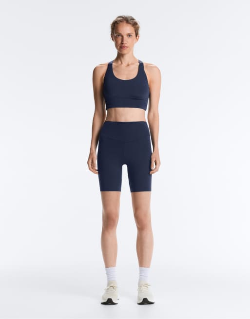 OYSHO – Comfortlux – Marinblå leggings med hög midja, 20cm, 2 av 7