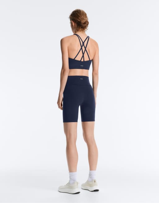 OYSHO – Comfortlux – Marinblå leggings med hög midja, 20cm, 4 av 7
