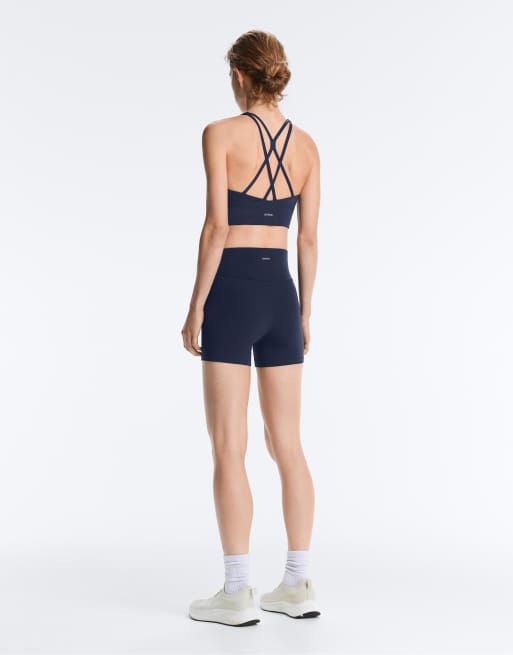 Oysho - Comfortlux - Marineblå 10-cm-hotpants med høj talje, 4 af 7