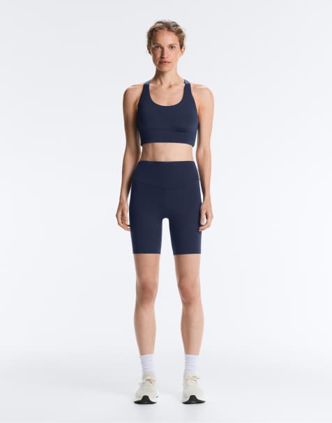 Oysho - Comfortlux - Marineblå 20 cm-leggings med høj talje - view 1