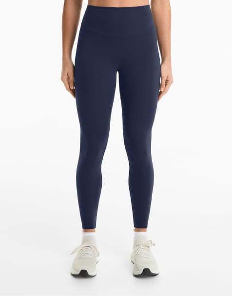 Oysho - Comfortlux - Marineblå ankellange leggings med høj talje - view 1