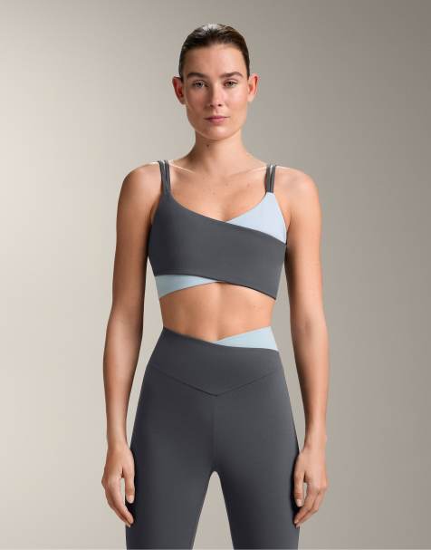 OYSHO Comfortlux medium-support sports bra in grey