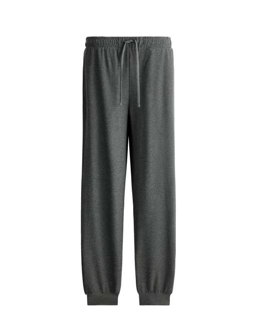 OYSHO Comfortlux Mid-Rise-Marl-Jogger in Dunkelgrau, 6 von 6