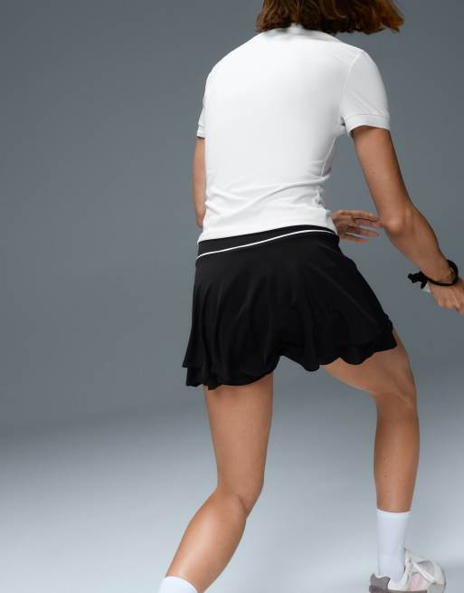 OYSHO - Comfortlux - Mini-jupe à taille haute et liserés - Noir, 3 de 7