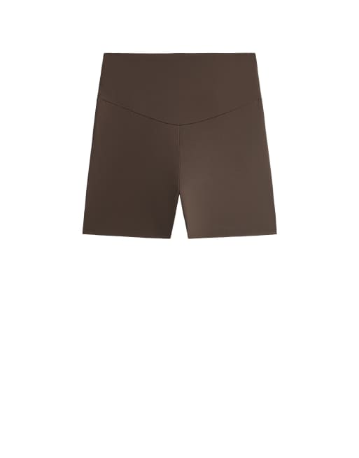 Oysho - Comfortlux - Mini-short 10 cm à taille haute - Marron foncé, 6 de 6