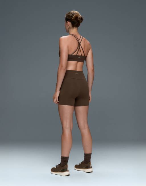 Oysho - Comfortlux - Mini-short 10 cm à taille haute - Marron foncé, 4 de 7