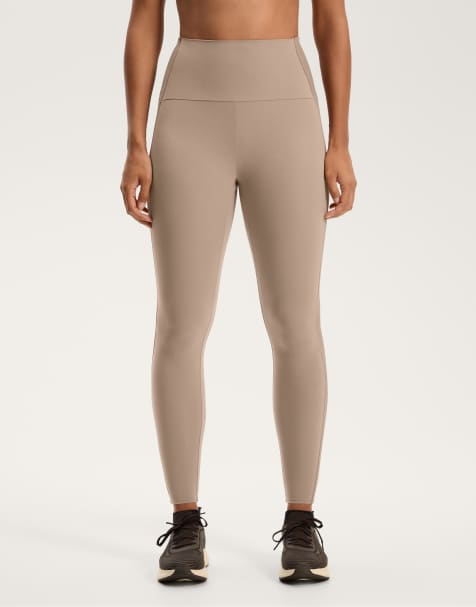 OYSHO - Comfortlux - Minkfarvede højtaljede ribstrikkede ankellange leggings på 65 cm - view 1