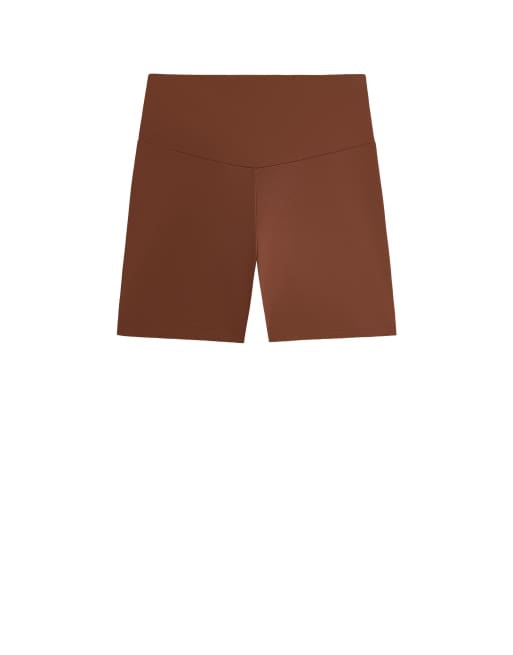 Oysho - Comfortlux - Mørkebrune 10 cm-hotpants med høj talje, 5 af 7