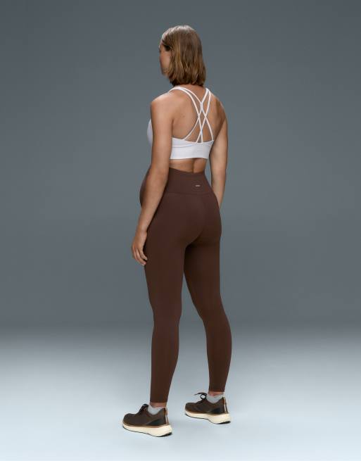 Oysho - Comfortlux - Mørkebrune maternity-leggings i 65-cm-længde, 5 af 6