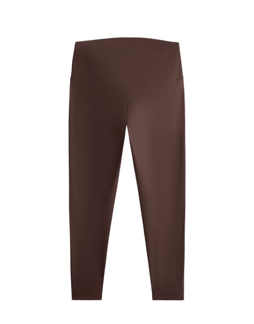 Oysho - Comfortlux - Mørkebrune maternity-leggings i 65-cm-længde, 6 af 6
