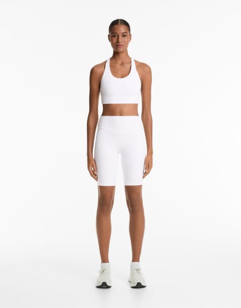 Oysho – Comfortlux – Naturvita leggings med hög midja, 20cm - view 1