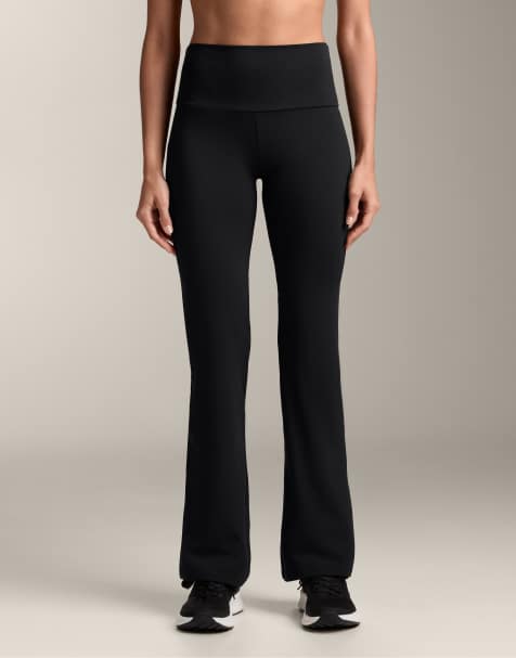 Oysho - Comfortlux - Pantalon évasé à taille haute - Noir - view 1