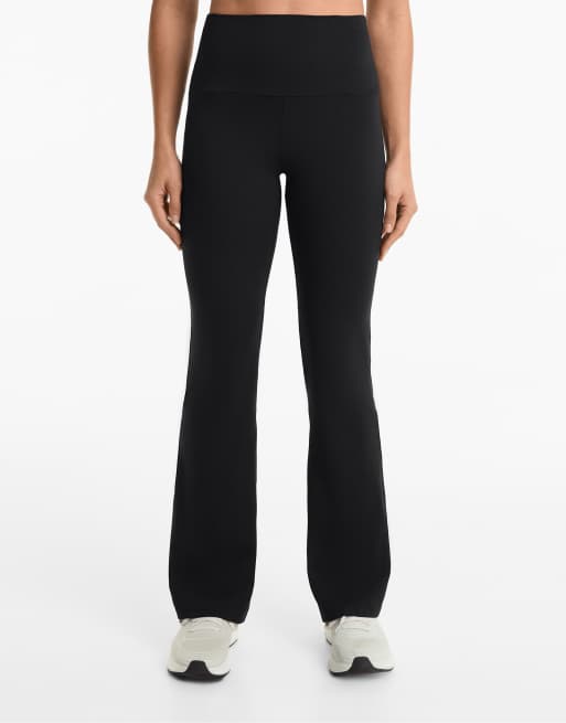 Oysho - Comfortlux - Pantalon évasé à taille ultra haute - Noir