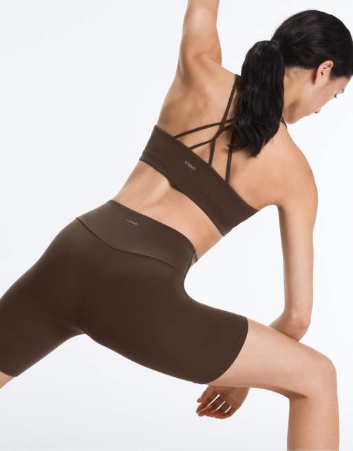 Oysho - Comfortlux - Pantaloncini a vita alta da 20 cm marrone scuro, 7 di 7