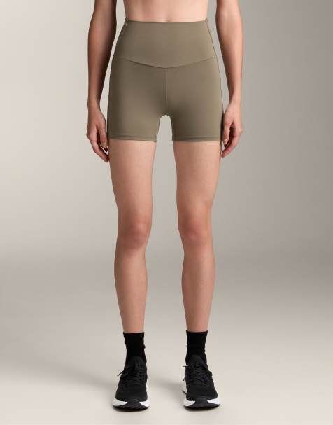 OYSHO - Comfortlux - Pantaloncini hotpants a vita alta da 10 cm grigi a coste - view 1