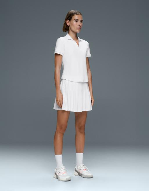 OYSHO - Comfortlux - Polo à manches courtes et passepoils - Blanc cassé, 5 de 6