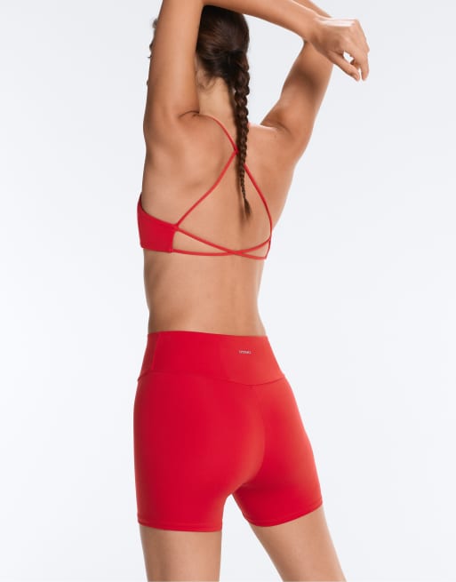Oysho - Comfortlux - Postkasserøde 10-cm-hotpants med høj talje, 3 af 4