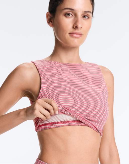 OYSHO - Comfortlux - Rød tanktop med bådudskæring, 3 af 4