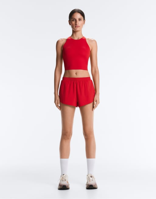 Oysho - Comfortlux - Rød tanktop med stropper og skål-design, 2 af 4