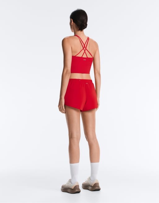 Oysho - Comfortlux - Rød tanktop med stropper og skål-design, 4 af 4