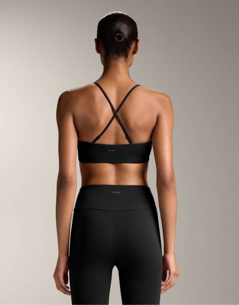 Oysho - Comfortlux - Reggiseno sportivo a sostegno leggero nero con spalline incrociate - view 1