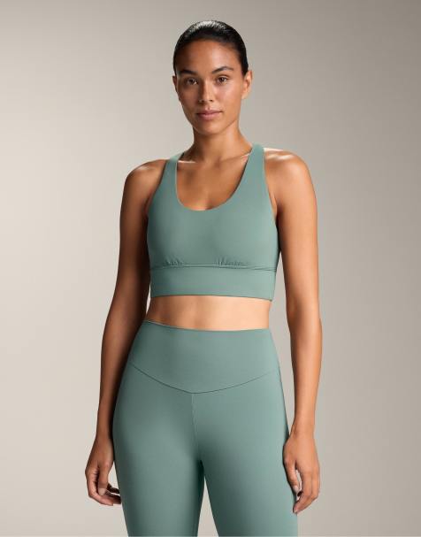 OYSHO - Comfortlux - Reggiseno sportivo a sostegno medio verde con coppe - view 1