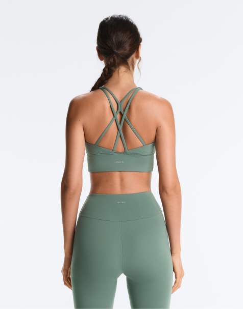 OYSHO - Comfortlux - Reggiseno sportivo a sostegno medio verde con coppe - view 1