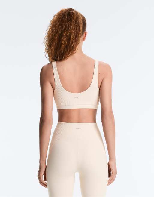 OYSHO Comfortlux rib top in light beige, 3 of 4