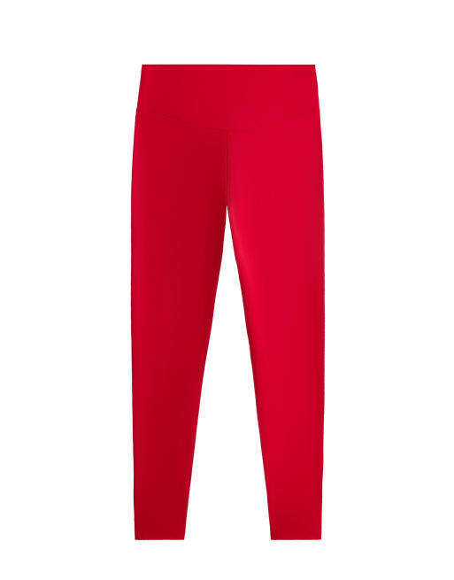 OYSHO – Comfortlux – Röda, ankellånga leggings med hög midja, 5 av 6