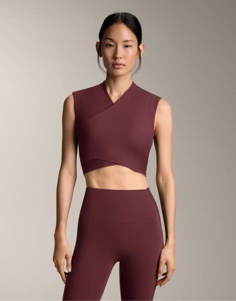 OYSHO – Comfortlux – Rött linne med korsad design - view 1