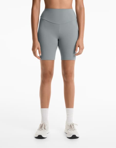 OYSHO - Comfortlux - Short legging 20 cm à taille haute - Bleu acier - view 1