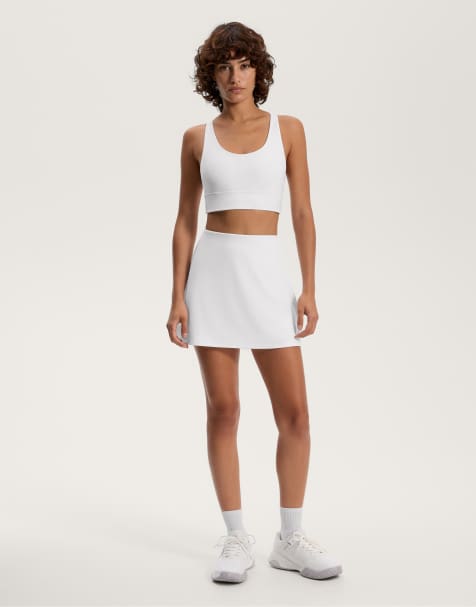 OYSHO comfortlux short skirt in white