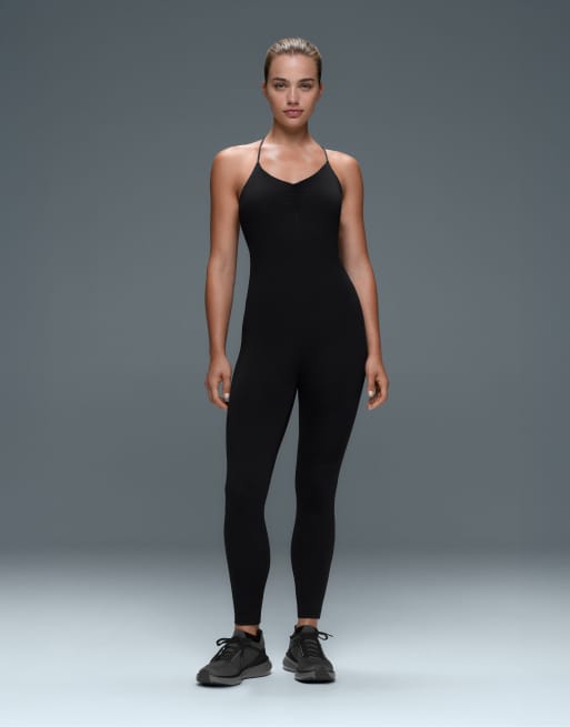 OYSHO - Comfortlux - Sort langt jumpsuit med knuder, 2 af 6