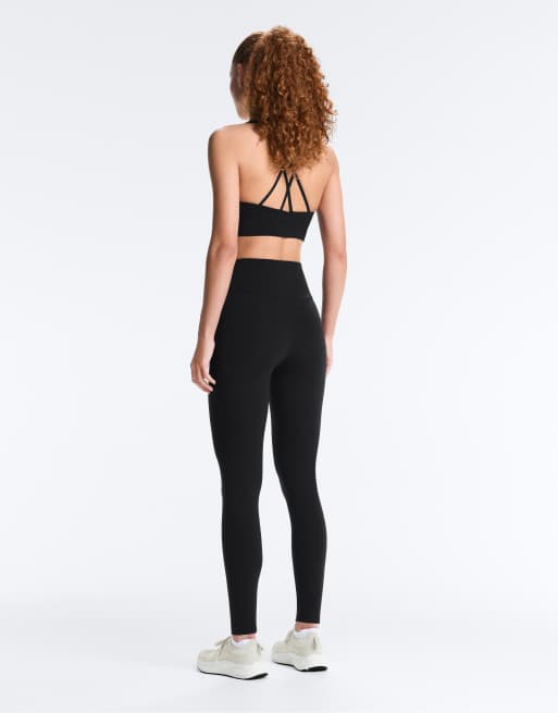 Oysho - Comfortlux - Sorte ankellange leggings med superhøj talje på 65 cm, 3 af 4