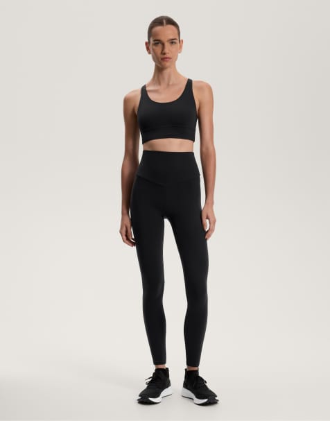 Oysho - Comfortlux - Sorte og ankellange 65 cm's leggings med lommer og super høj talje - view 1