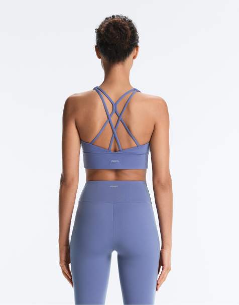 OYSHO – Comfortlux – Sport-BH in Blau mit Körbchen und mittlerer Stützfunktion - view 1