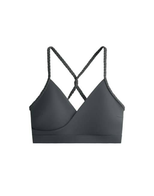 OYSHO – Comfortlux – Sport-BH in Grau mit Flechtdesign und mittlerer Stützfunktion, 5 von 5