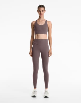 OYSHO - Comfortlux - Sport-BH in Graulila mit Körbchen und mittlerer Stützfunktion