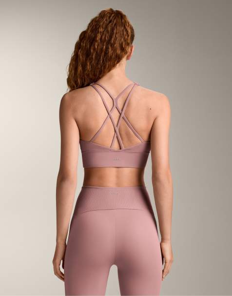 OYSHO – Comfortlux – Sport-BH in Rosa mit Körbchen und mittlerer Stützfunktion - view 1