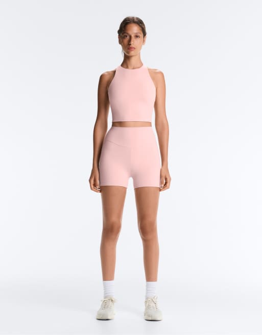 OYSHO Comfortlux strap tank top with cups in light pink, 2 of 4