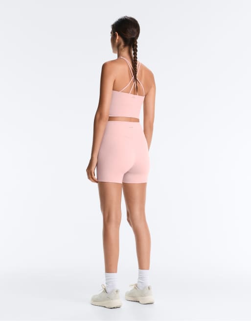OYSHO Comfortlux strap tank top with cups in light pink, 4 of 4