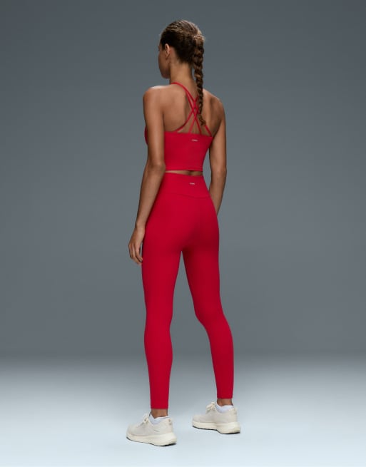 OYSHO Comfortlux strap tank top with cups in strong red, 4 of 6