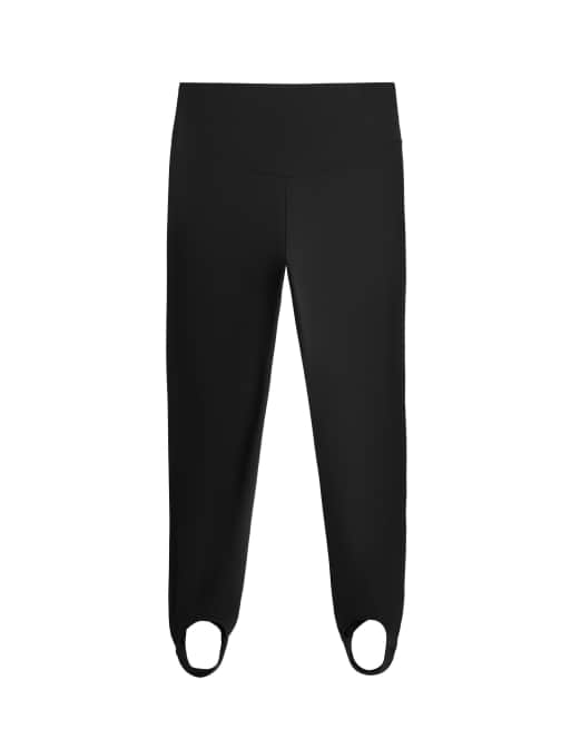 OYSHO Comfortlux super high rise ankle-length stirrup leggings in black, 7 of 7