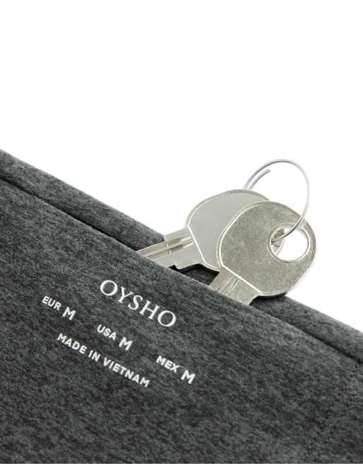 OYSHO Comfortlux super high rise ankle-length stirrup leggings in dark grey, 6 of 7