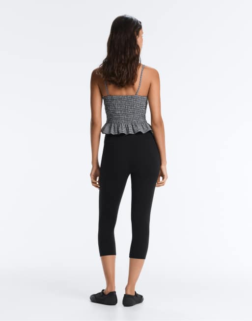 OYSHO – Comfortlux – Svart sportlinne med smock, 4 av 4