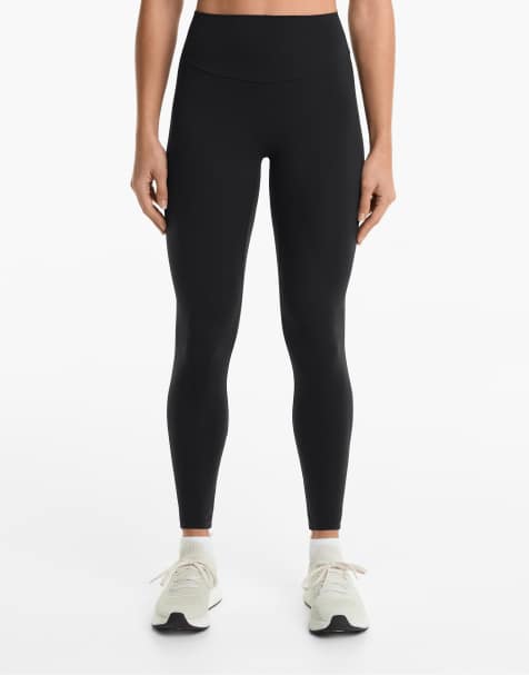 Oysho – Comfortlux – Svarta, ankellånga leggings med hög midja - view 1