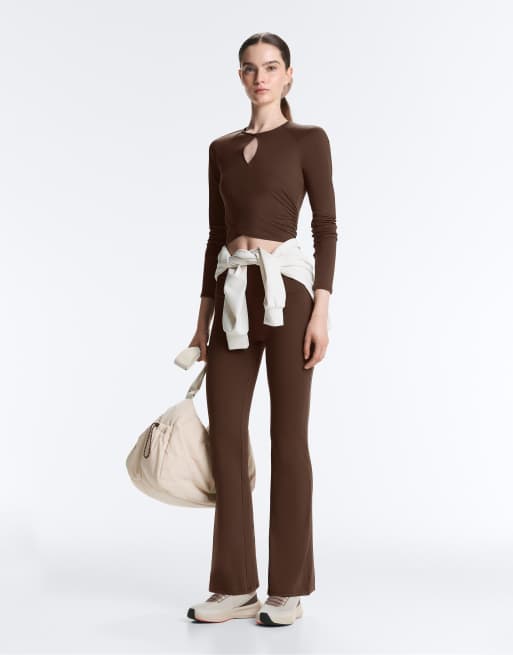OYSHO - Comfortlux - T-shirt à manches longues - Marron foncé, 2 de 4